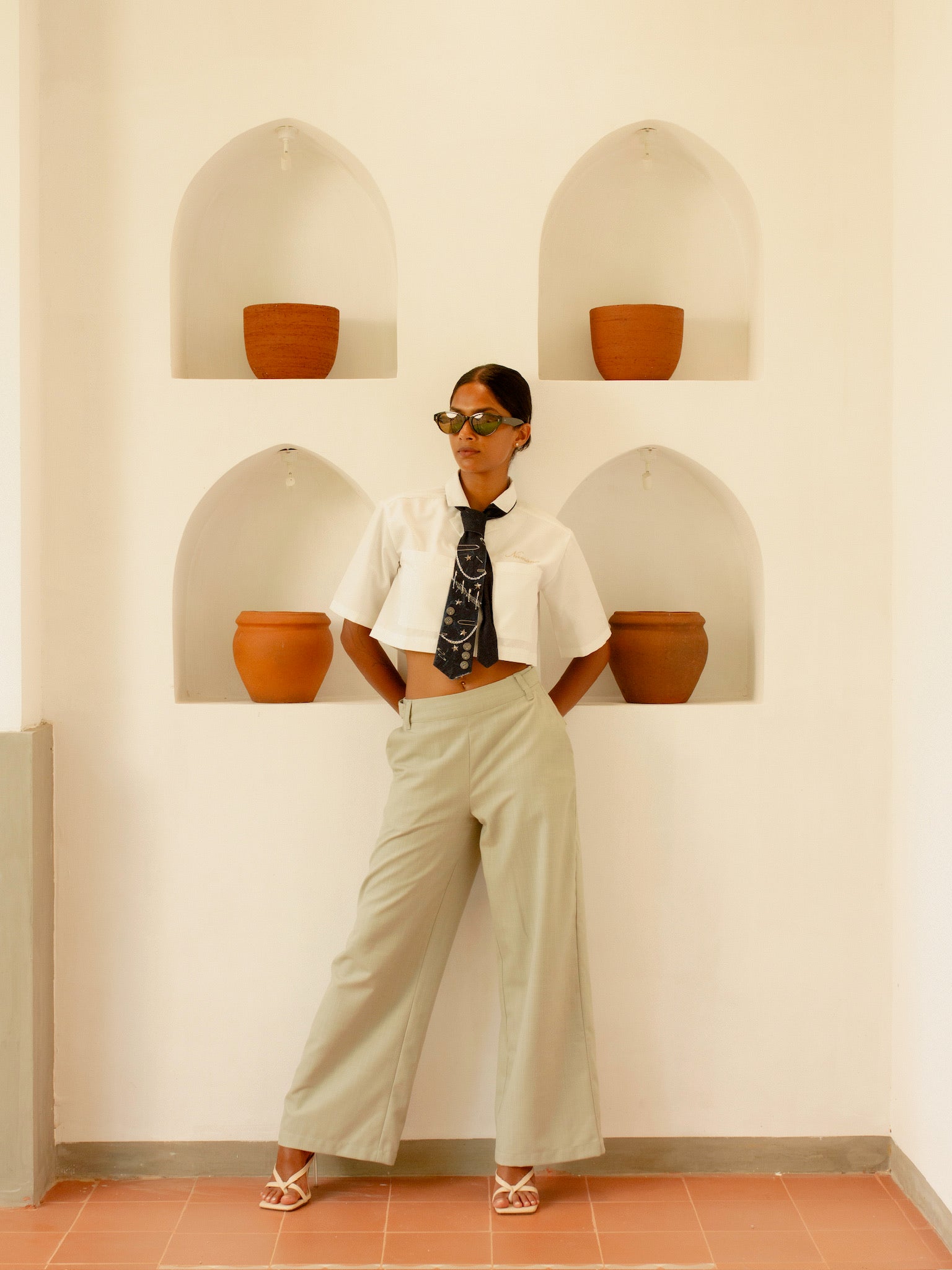 The Nira Pant Green - Nirmāṇa Apparel Sri Lanka