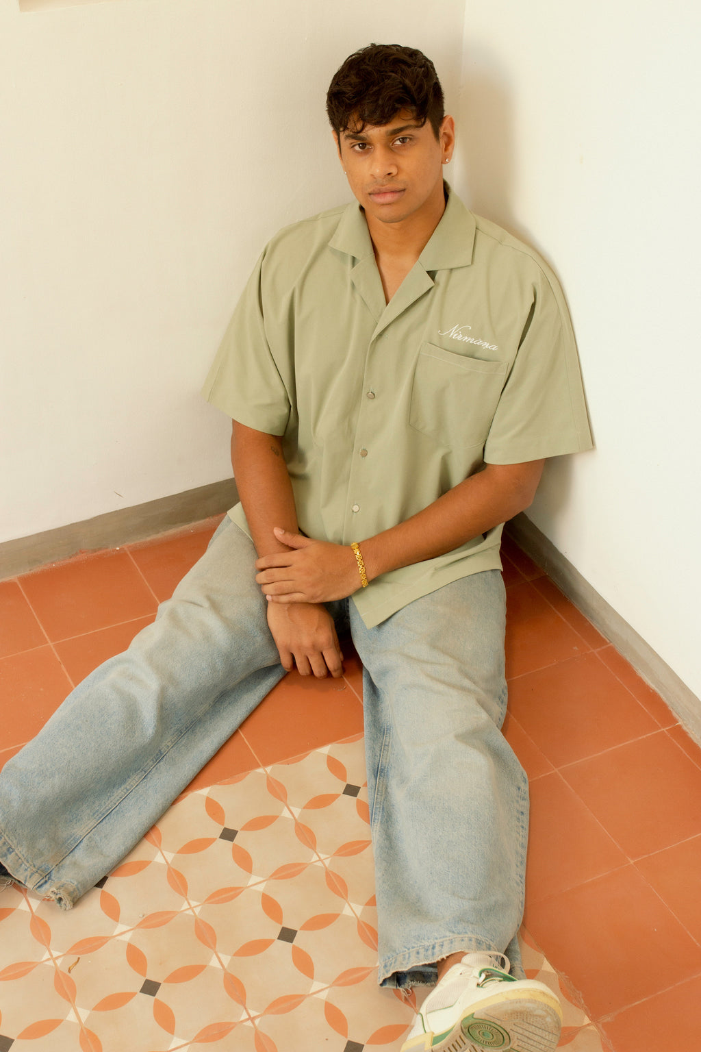 The Signature Shirt Green - Nirmāṇa Apparel Sri Lanka