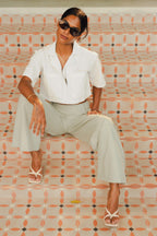 The Nira Pant Green - Nirmāṇa Apparel Sri Lanka
