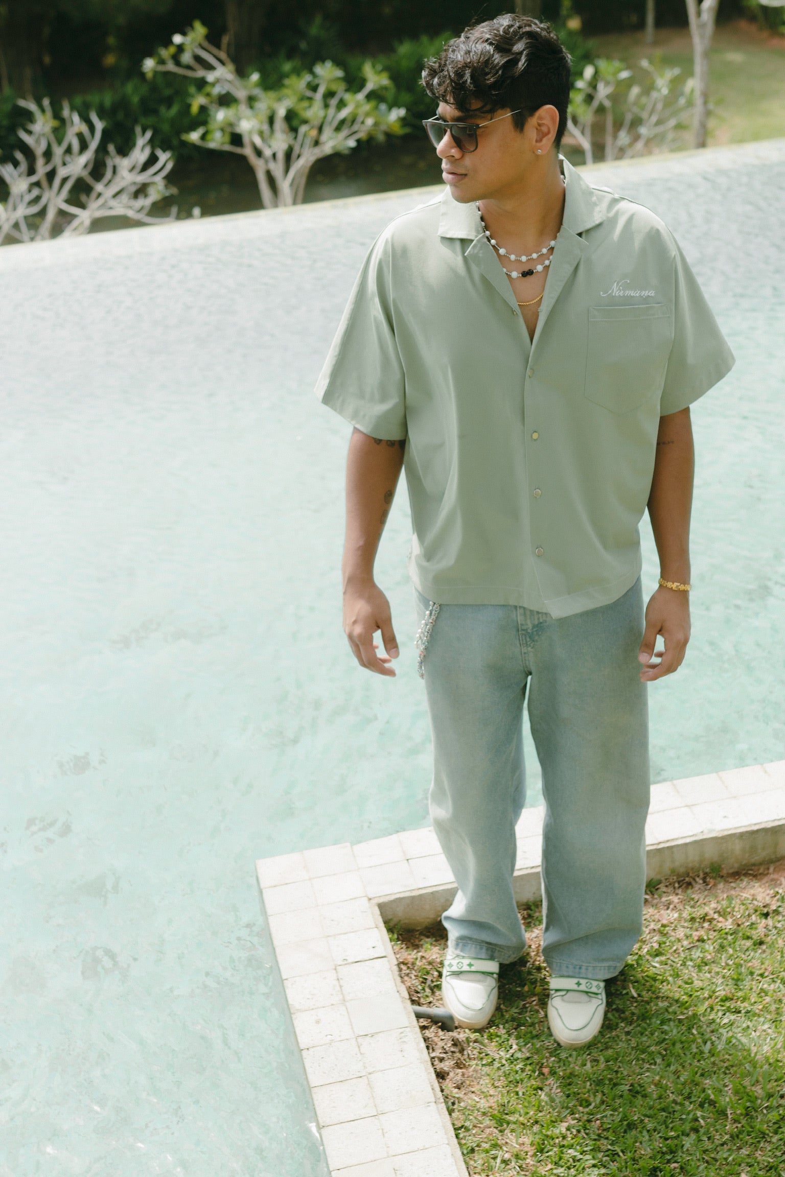 The Signature Shirt Green - Nirmāṇa Apparel Sri Lanka