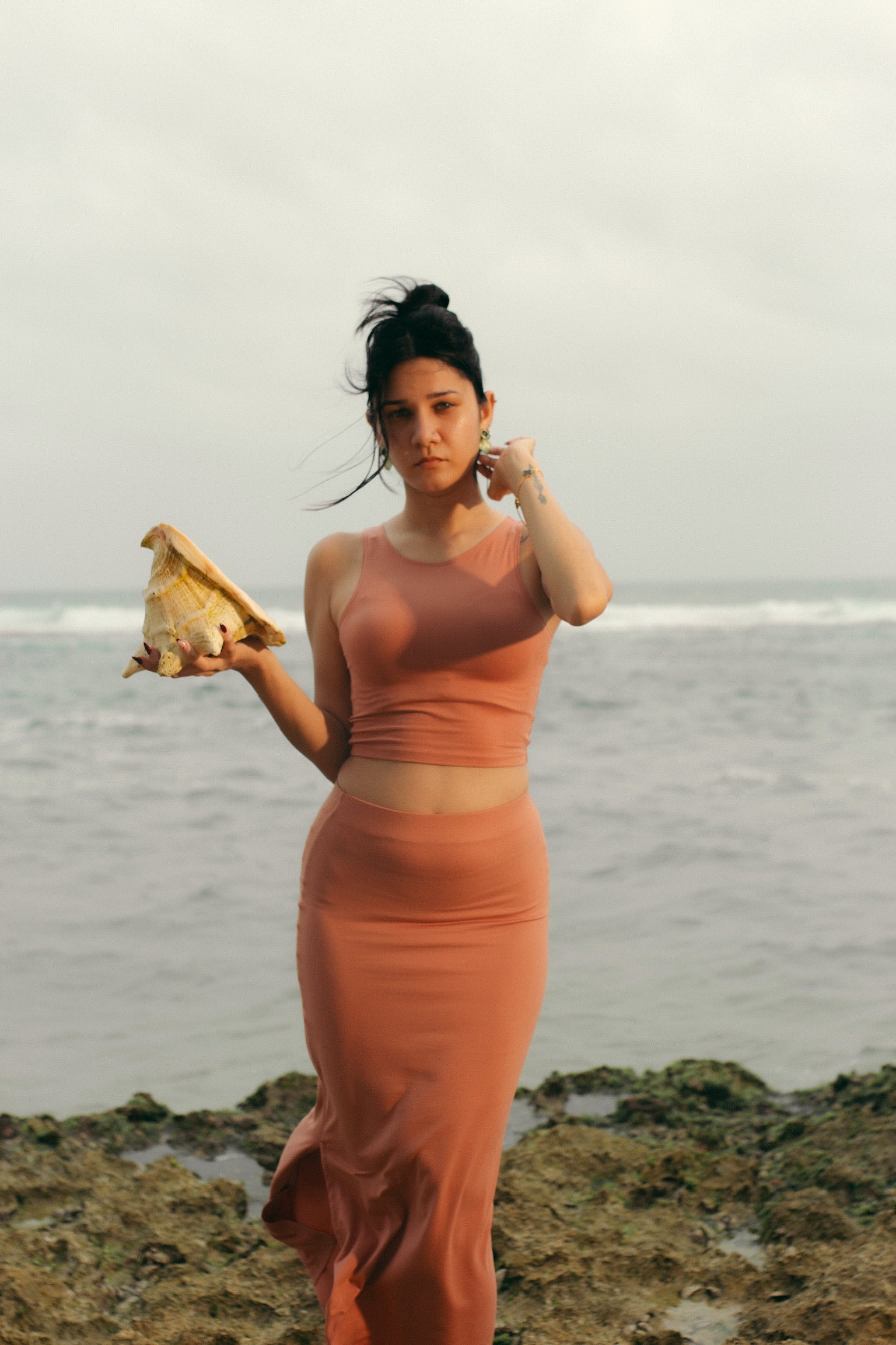 Rust Pink Set 1 - Nirmāṇa Apparel Sri Lanka