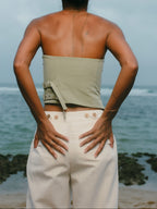 The Nira Pant White - Nirmāṇa Apparel Sri Lanka